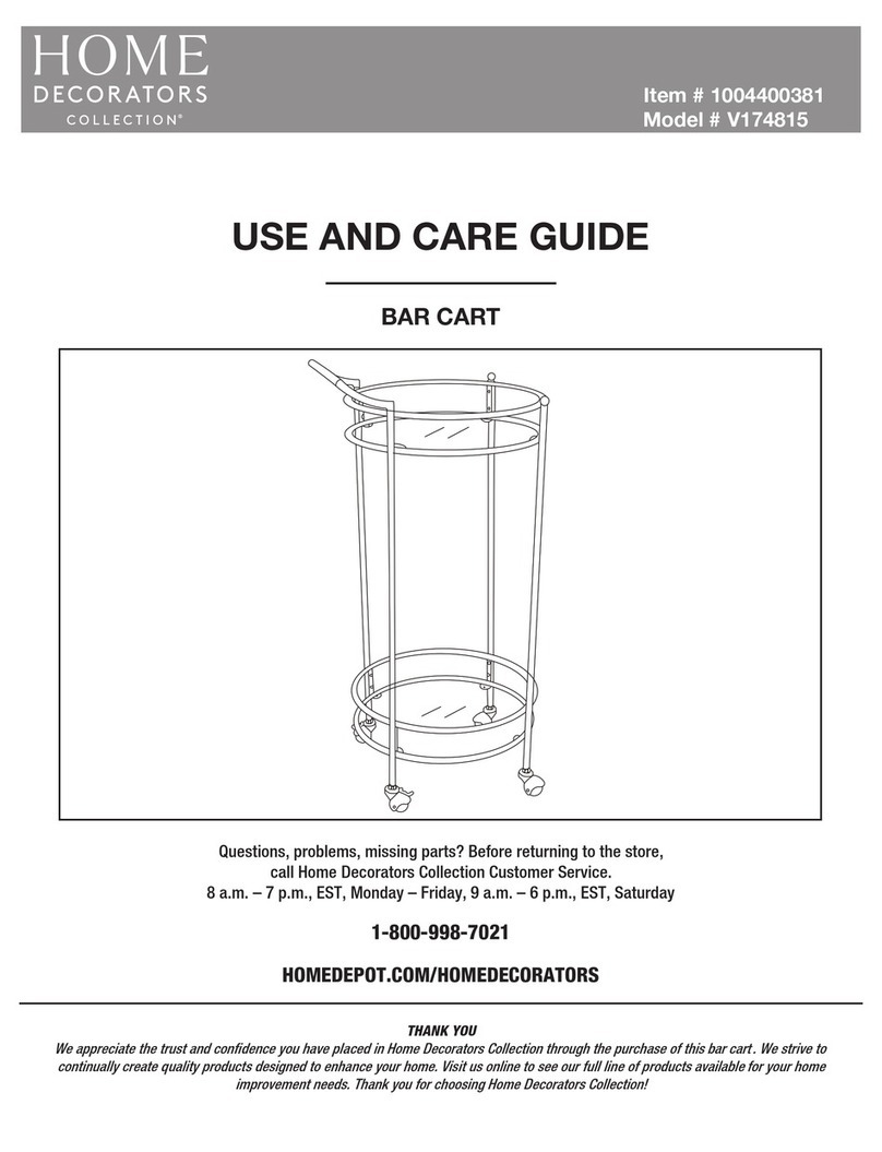 Home Decorators Collection V174815 Use and care guide Home Decorators Collection V174815 Use and care guide