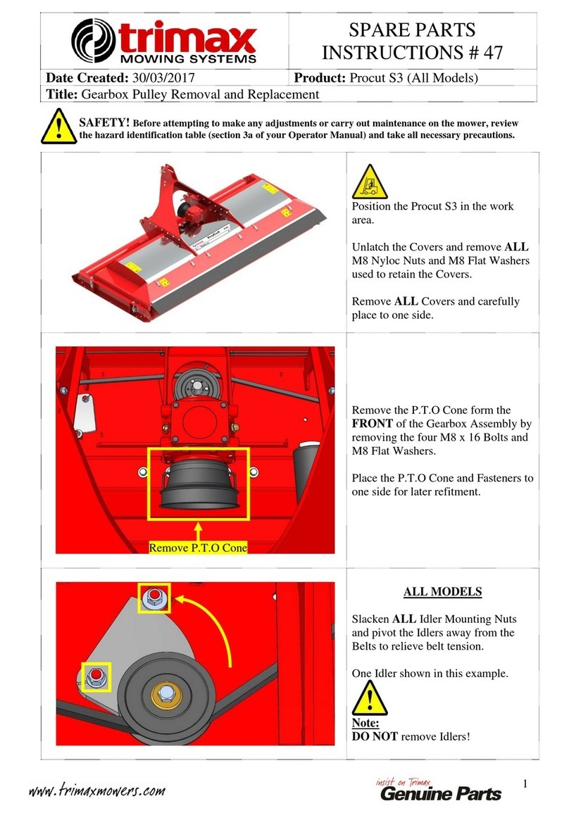 Trimax Genuine Parts Stealth S3 REPAIR PARTS INSTRUCTIONS
