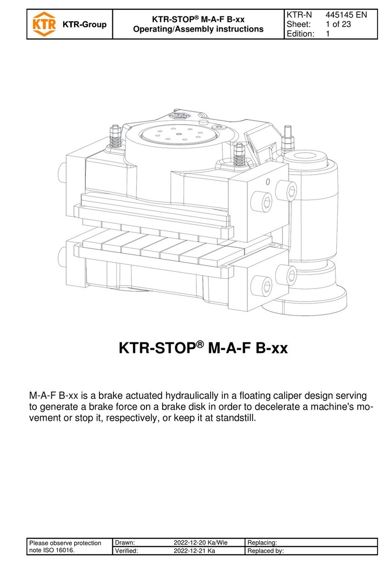 KTR-Group KTR-STOP M-A-F B Series Operating & assembly instructions KTR-Group KTR-STOP M-A-F B Series Operating & assembly instructions