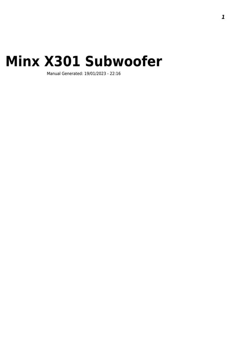 Cambridge Audio Minx X301 user manual