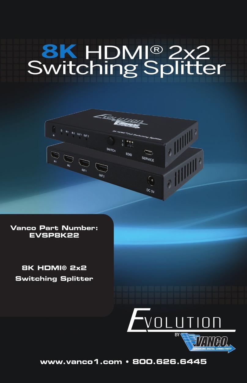 Vanco EVOLUTION EVSP8K22 User manual Vanco EVOLUTION EVSP8K22 User manual