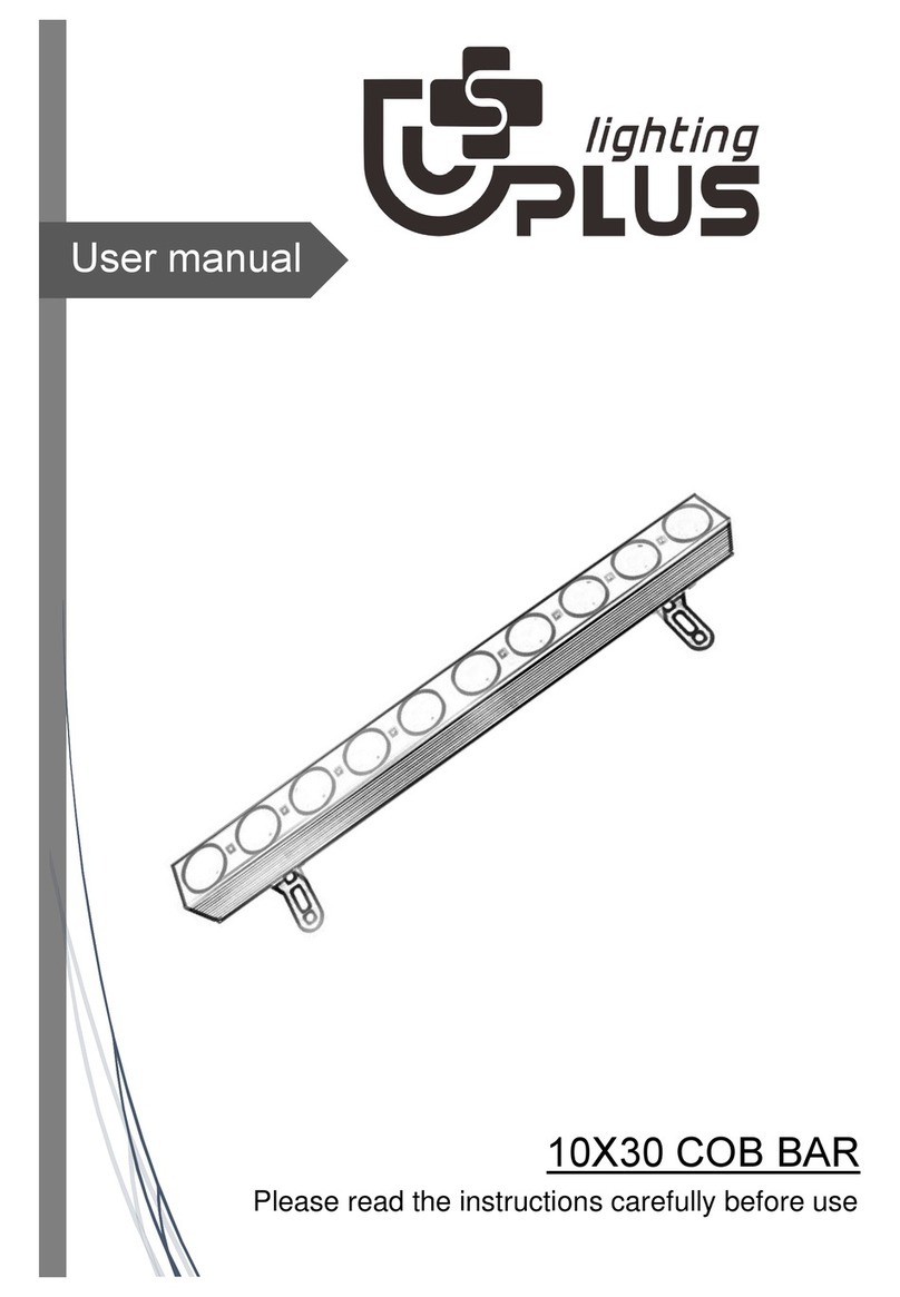 Uplus Lighting 10X30 COB BAR User manual Uplus Lighting 10X30 COB BAR User manual