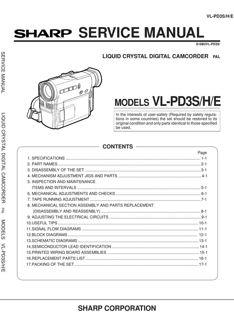 Sharp VL-PD3S User manual