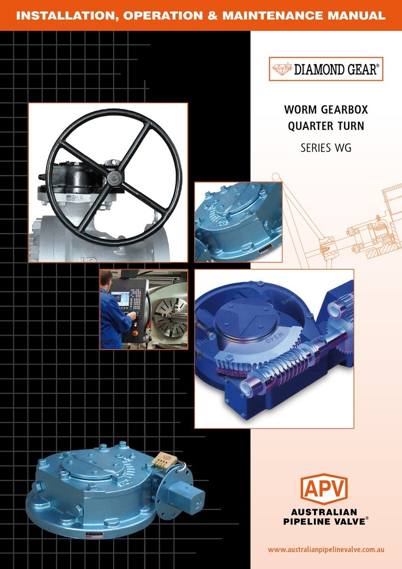 DIAMOND GEAR WG Series Installation, operation & maintenance manual