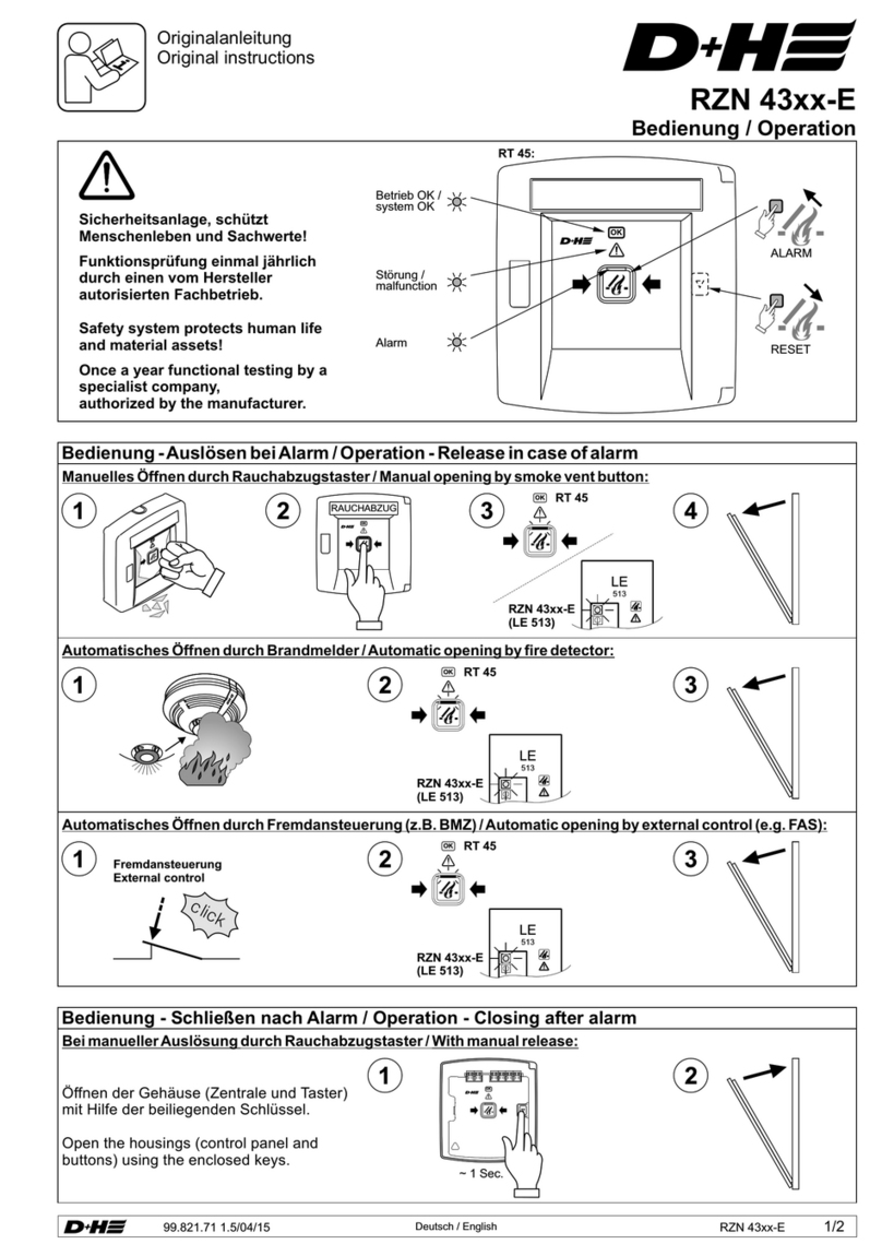 D+H RZN 43-E Series Instruction Manual