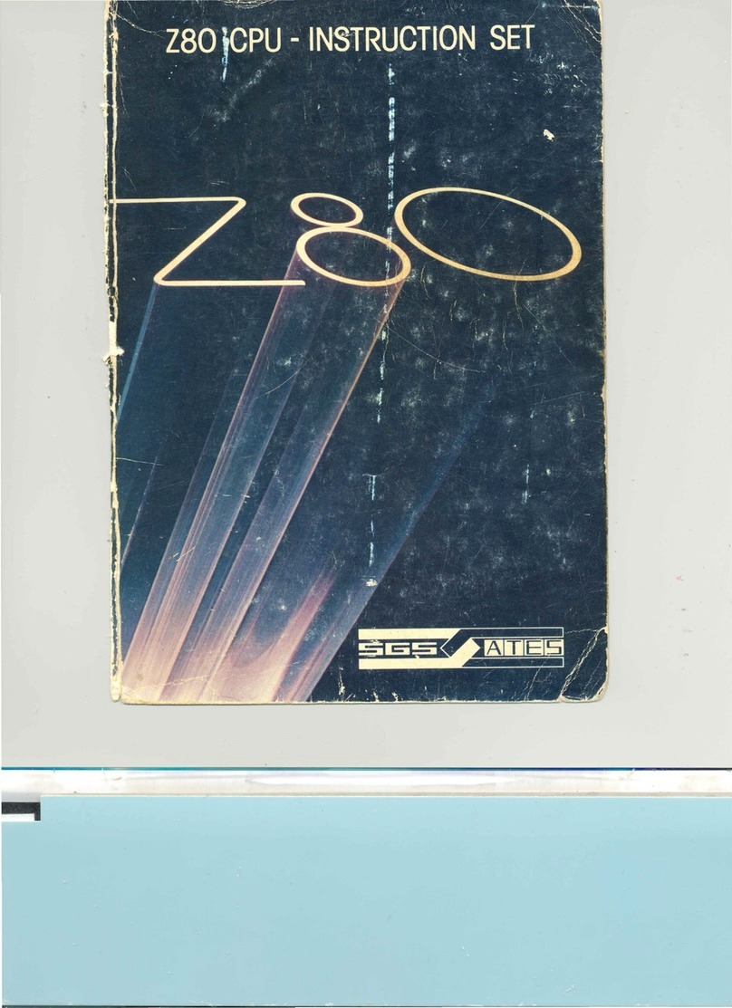 SGS ATES Z80 Instruction Set