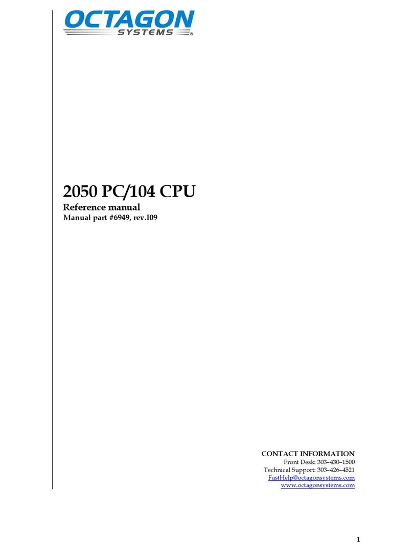 Octagon Systems 2050 PC/104 CPU Reference manual