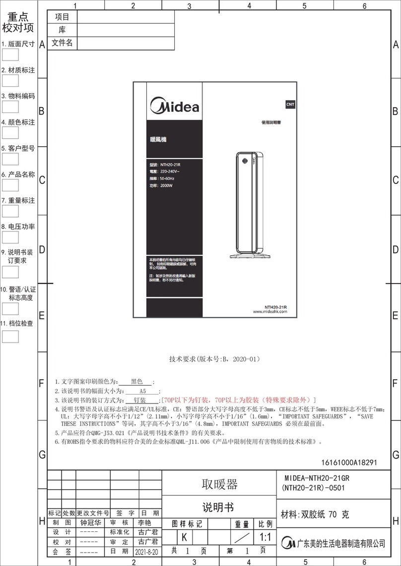 Midea NTH21R manual