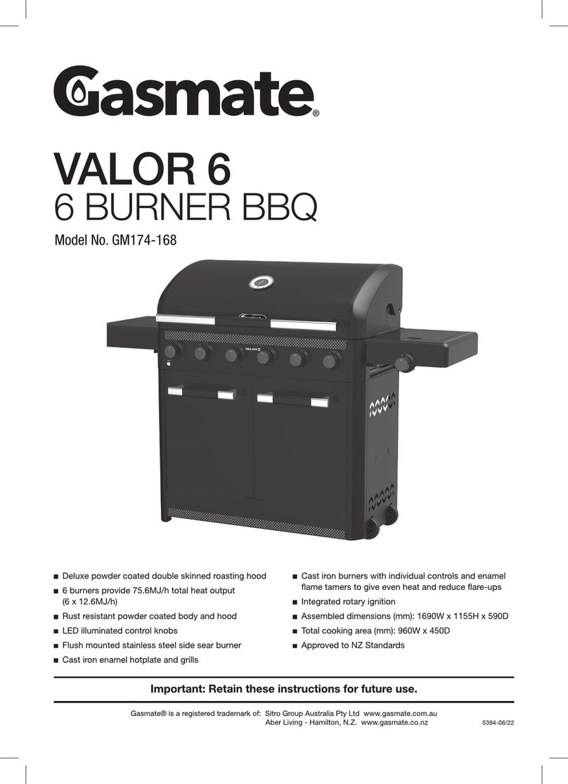 Gasmate VALOR 6 instruction manual