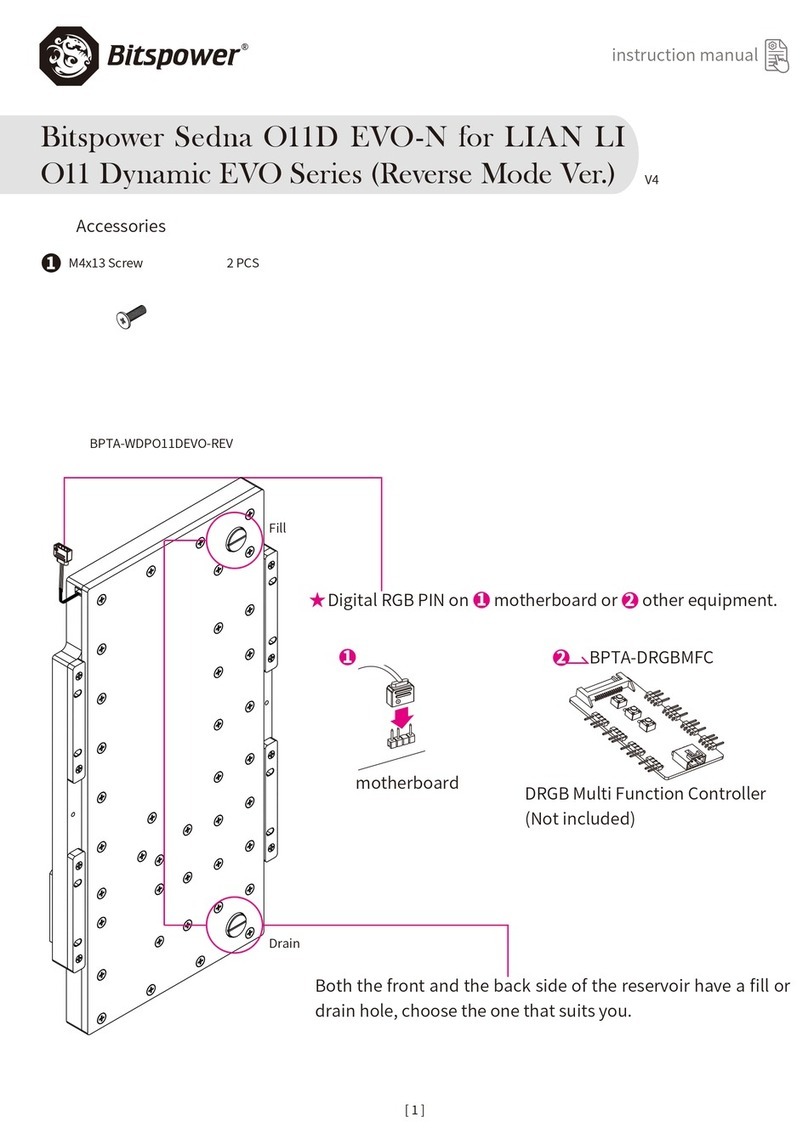 Bitspower touchaqua Sedna O11D User manual Bitspower touchaqua Sedna O11D User manual