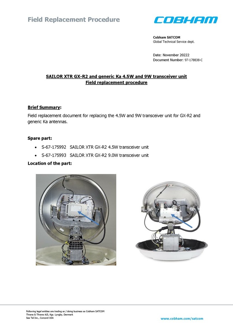 COBHAM SAILOR XTR GX-R2 Use and care manual COBHAM SAILOR XTR GX-R2 Use and care manual
