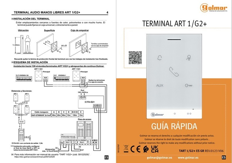 golmar ART 1 G2+ quick guide