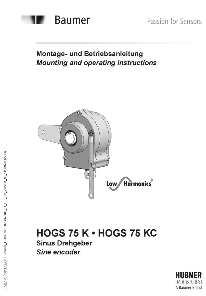 Baumer HOGS 75 K Service manual