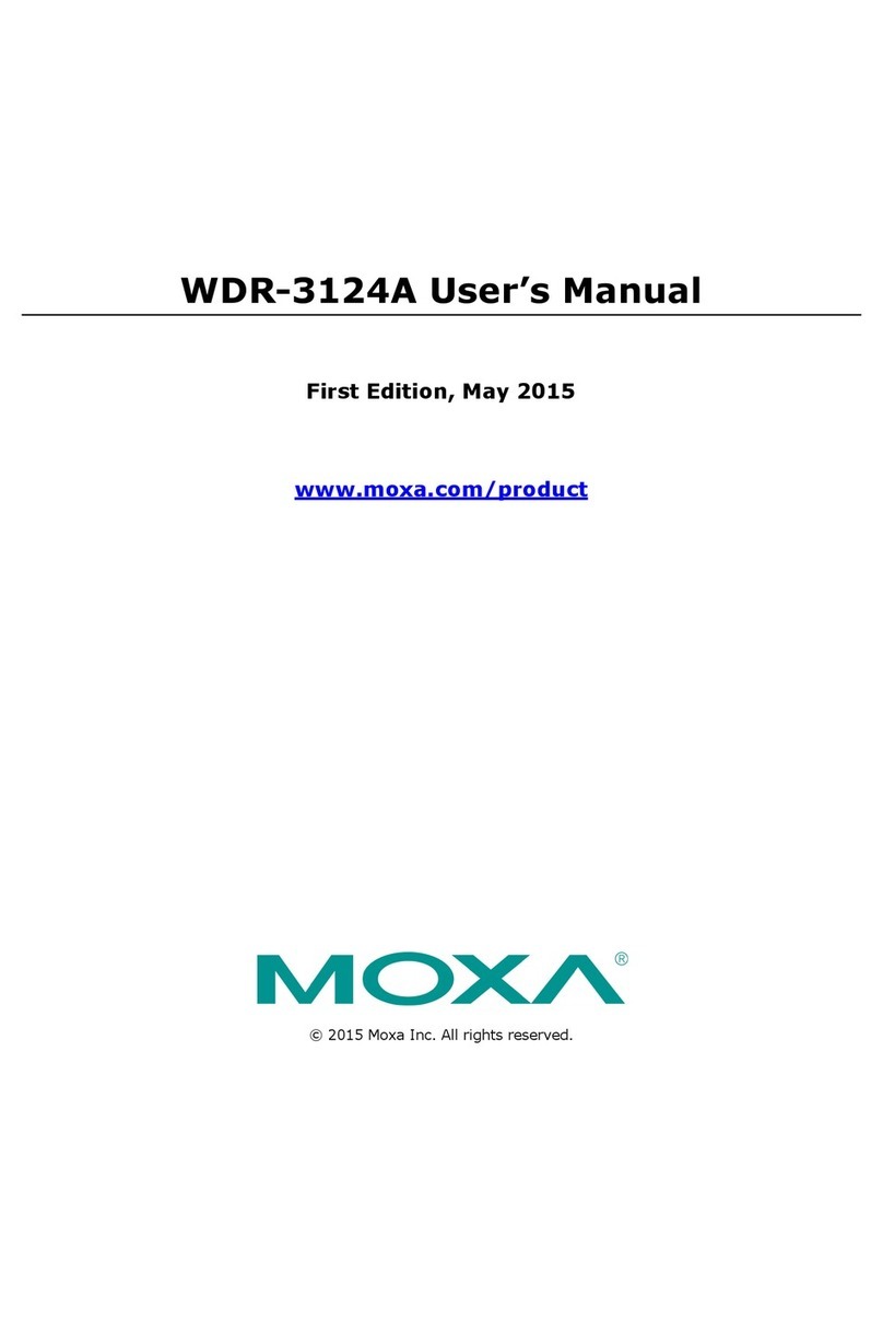 Moxa Technologies WDR-3124A User manual Moxa Technologies WDR-3124A User manual