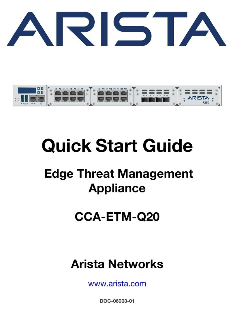 Arista CCA-ETM-Q20 User manual
