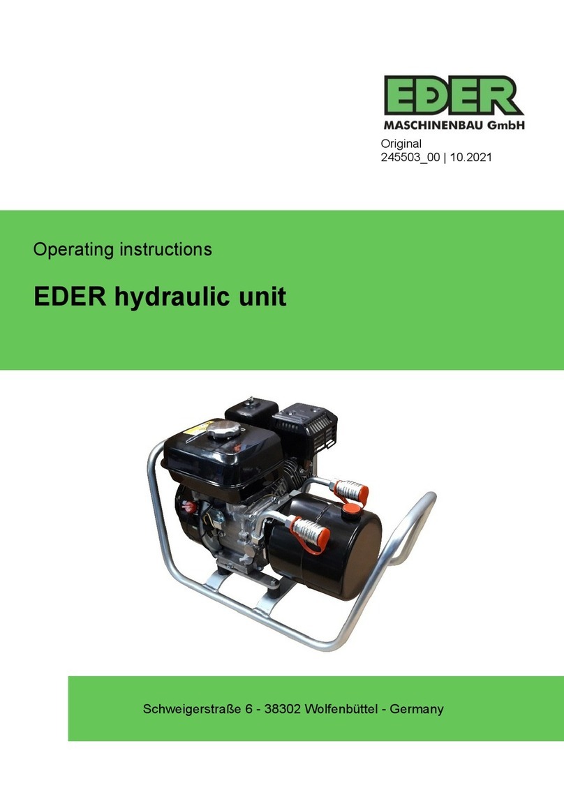 EDER EHA150 operating instructions