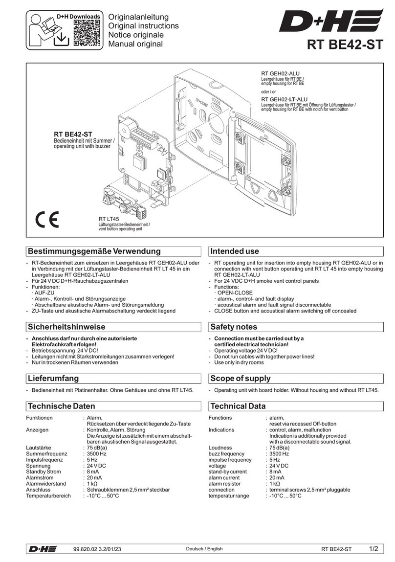 D+H RT BE42-ST Original instructions D+H RT BE42-ST Original instructions