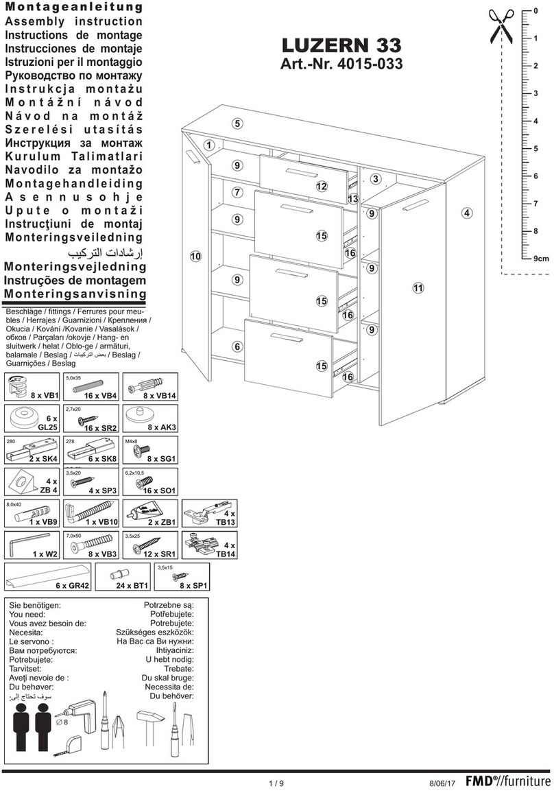 FMD Furniture LUZERN 33 4015-033 Assembly instruction