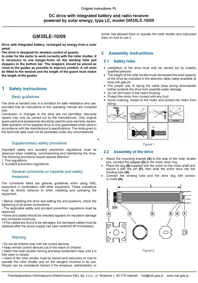 Inel GM35LE-10 Original instructions Inel GM35LE-10 Original instructions
