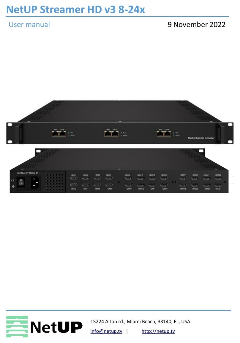 NetUP Streamer HD v3 8-24x user manual