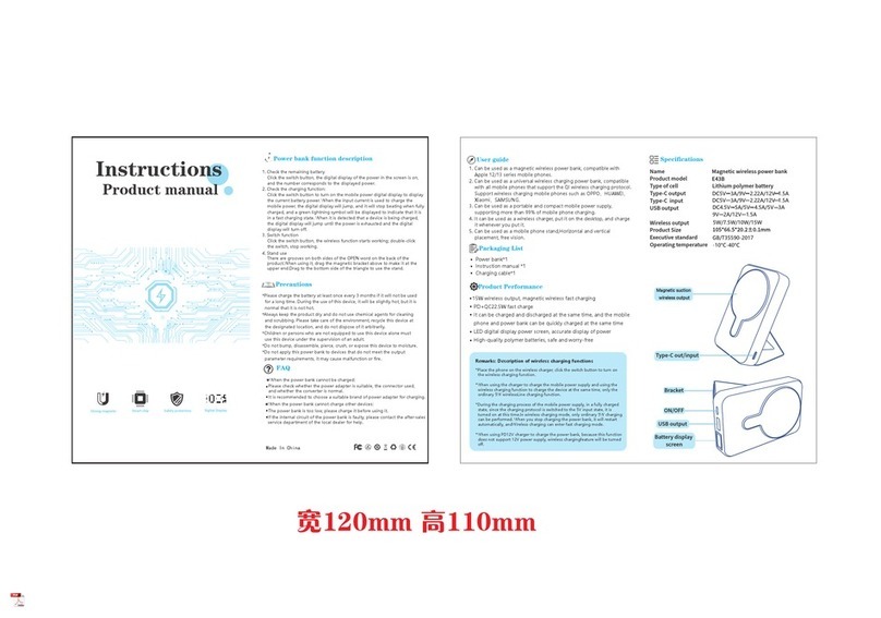 Powercore E43B User manual