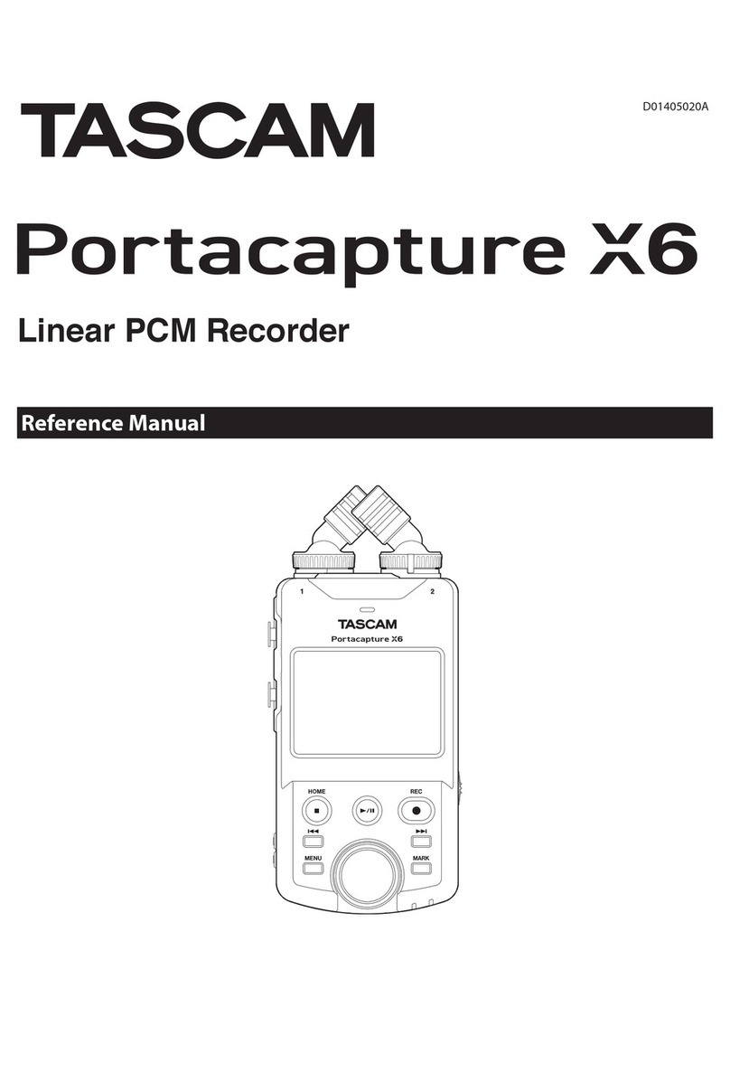 Tascam Portacapture X6 User manual