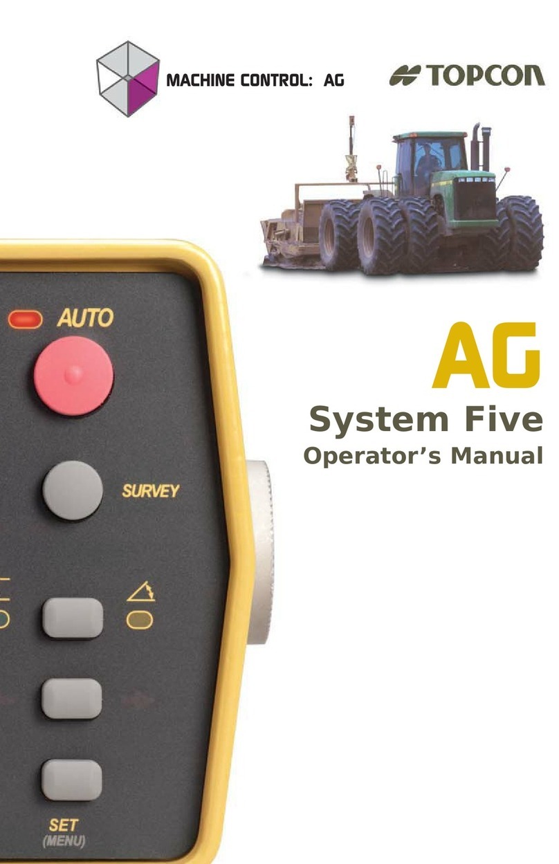 Topcon MACHINE CONTROL AG System Five Operator's manual