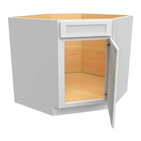 CLIQSTUDIOS RTA Diagonal Corner Sink Base Cabinet User manual