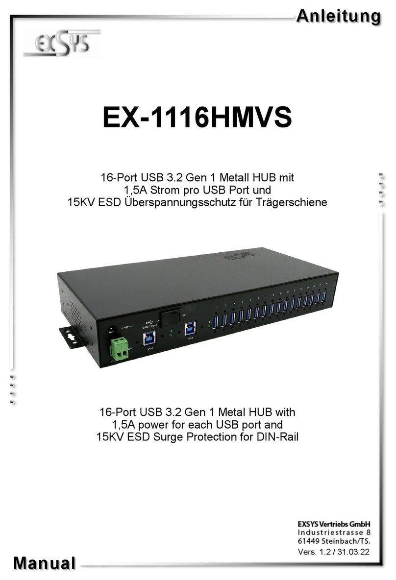 Exsys EX-1116HMVS User manual