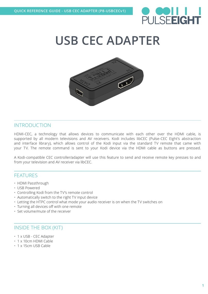 PULSEEIGHT P8-USBCECv1 User manual