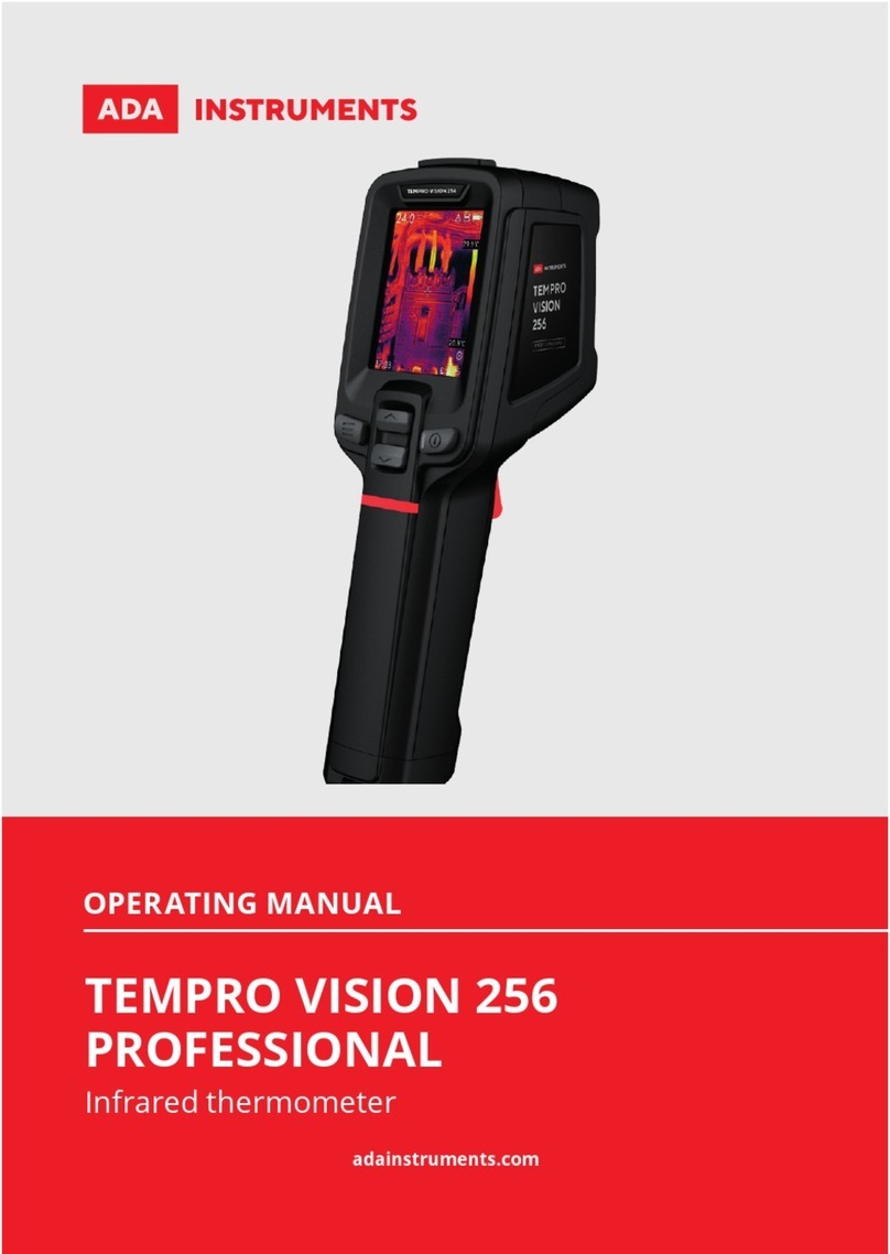 ADA INSTRUMENTS TemPro VISION 256 PROFESSIONAL User manual
