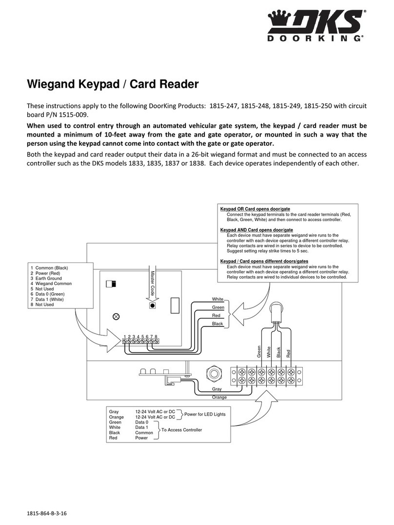 DoorKing 1815-247 User manual