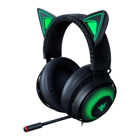 Razer Kraken Kitty Edition Use and care manual