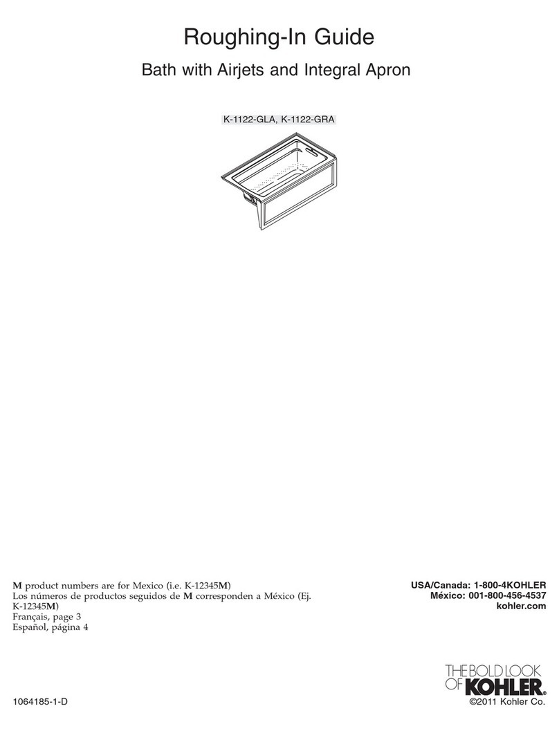 Kohler K-1122-GLA Quick start guide Kohler K-1122-GLA Quick start guide