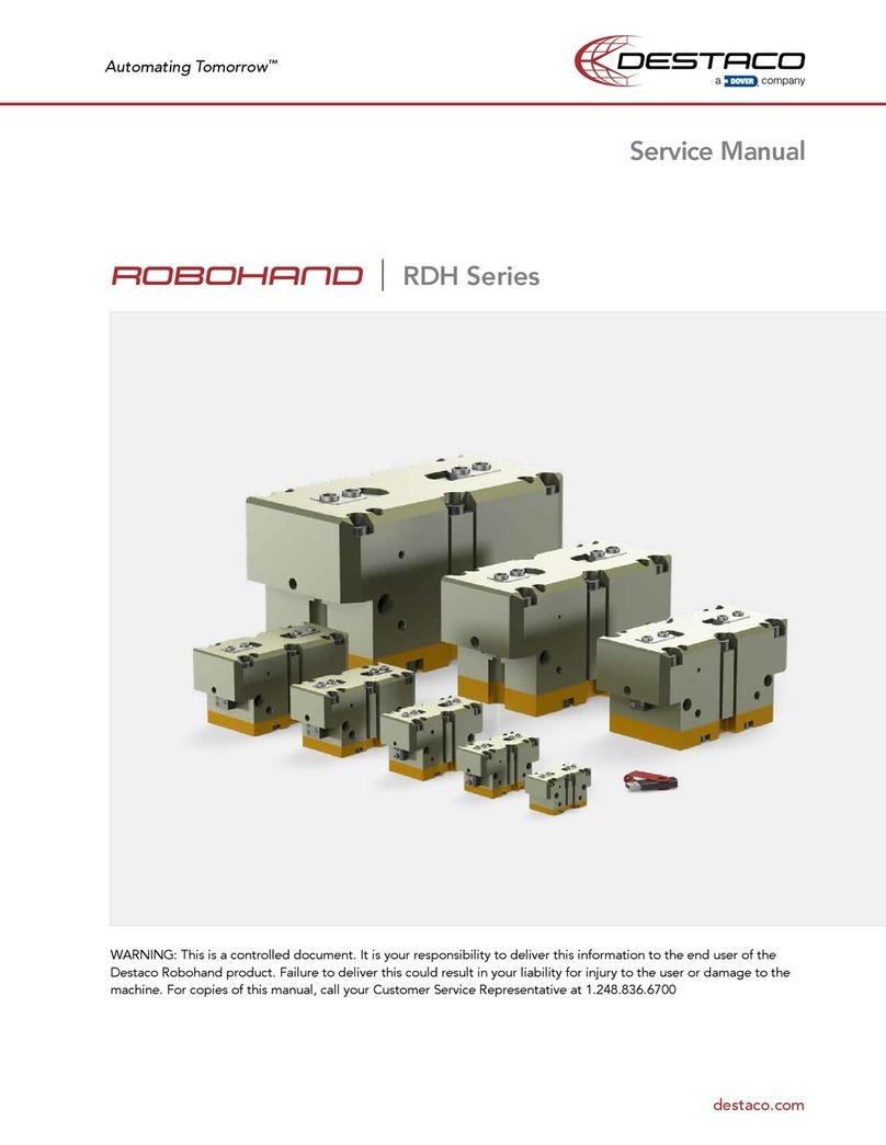 Dover DESTACO ROBOHAND RDH Series Service manual