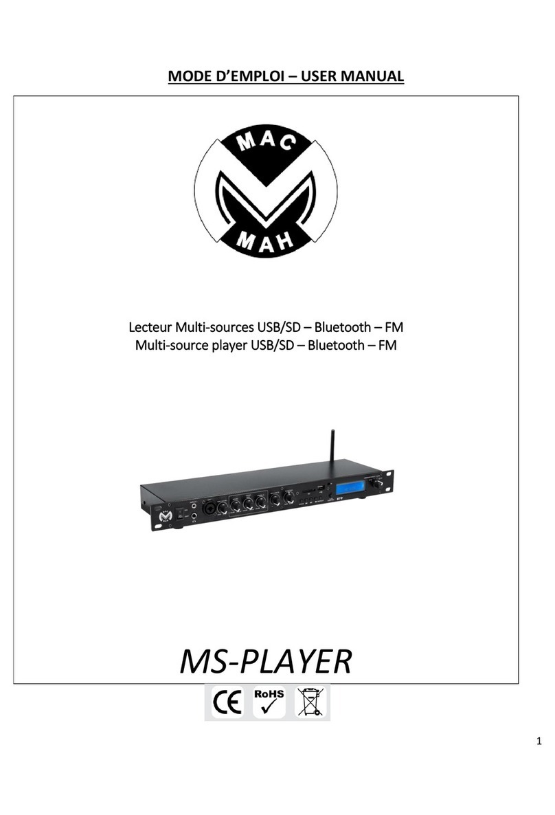 Mac Mah MS-PLAYER user manual