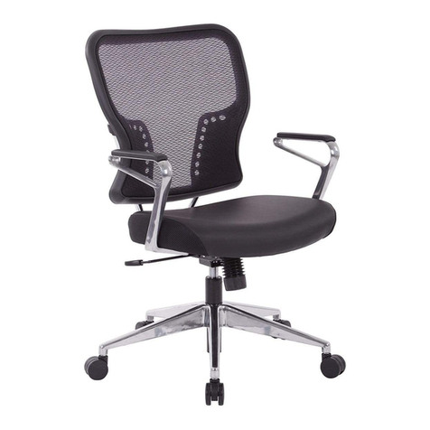 Office Star Products SPACE SEATING Air Grid 213-37P91A7 operating instructions