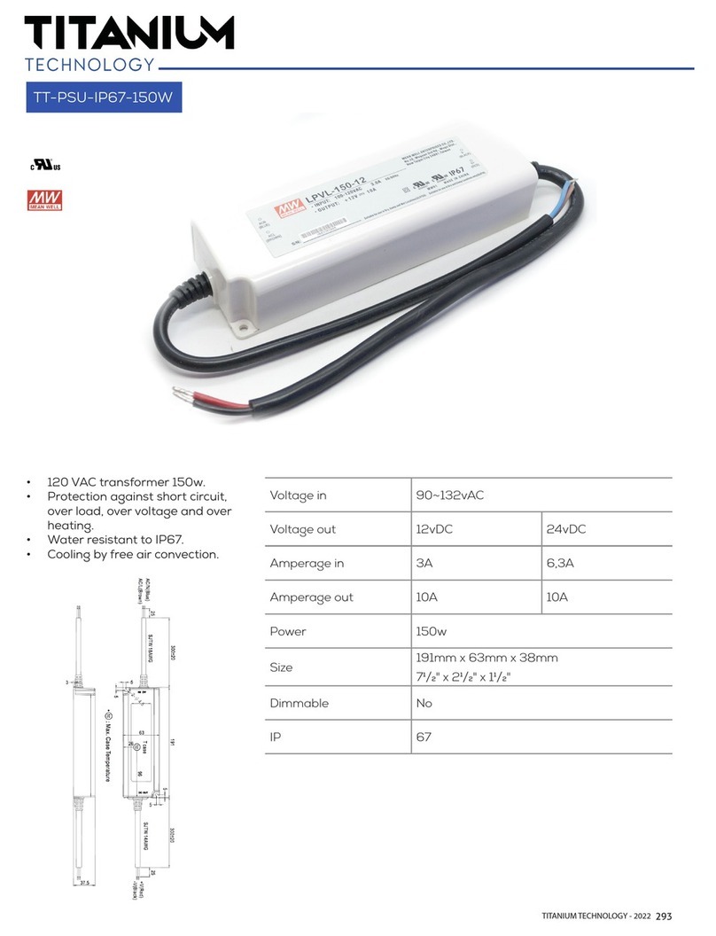 Titanium TT-PSU-IP67-150W User manual