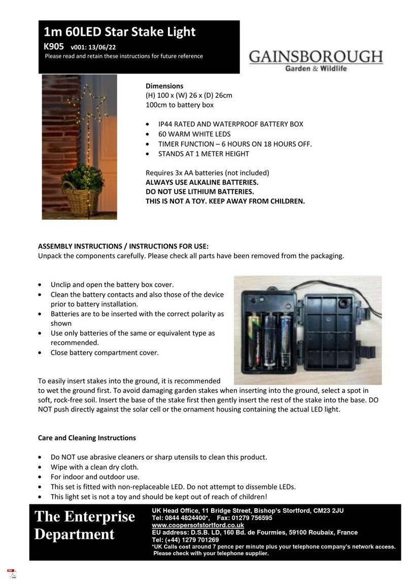 Gainsborough K905 instruction manual