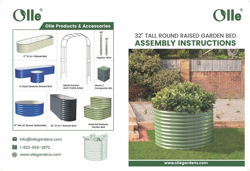 Olle 32 TALL ROUND RAISED GARDEN BED Assembly instructions
