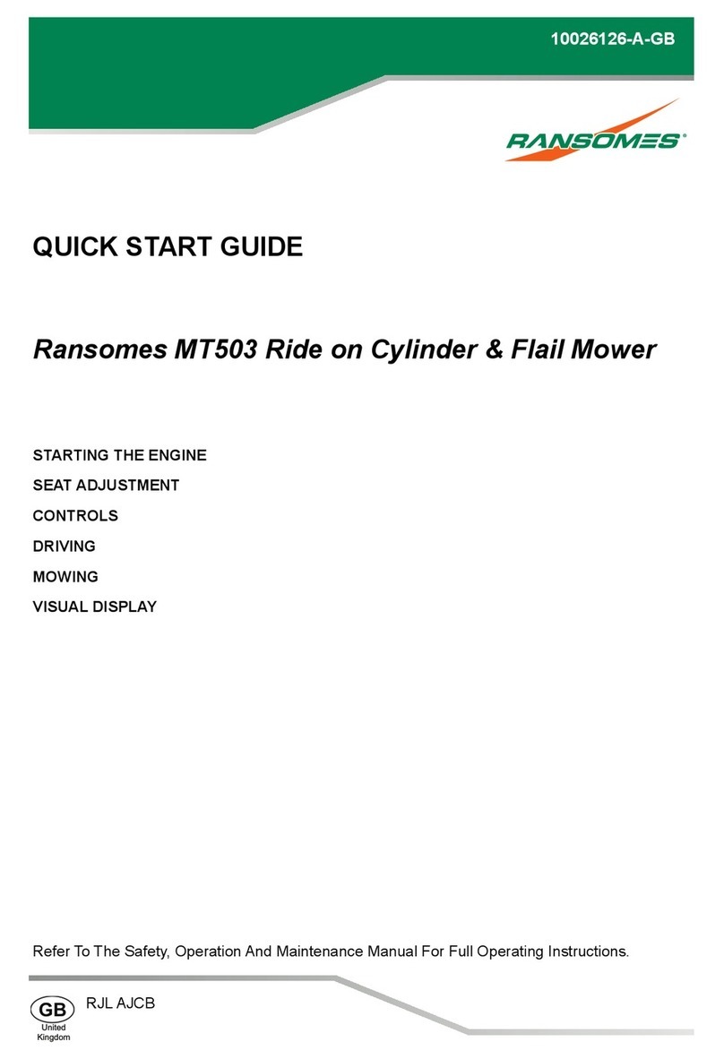 Ransomes MT503 quick start guide