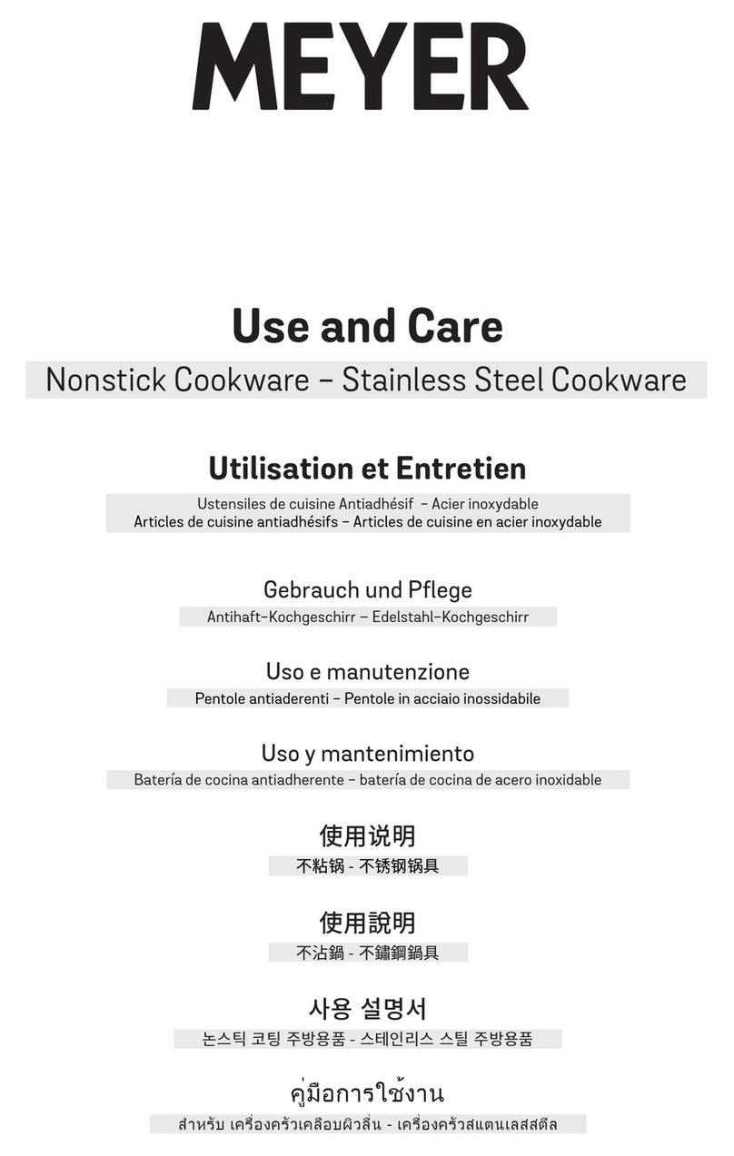 Meyer Accent Series Use and care