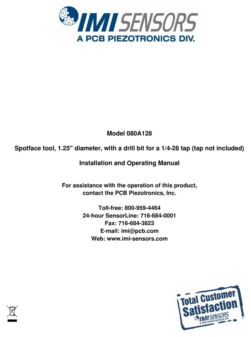 PCB Piezotronics IMI Sensors 080A128 Installation and operating manual
