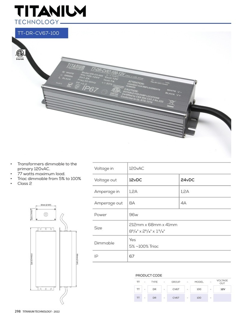 Titanium TT-DR-CV67-100 User manual
