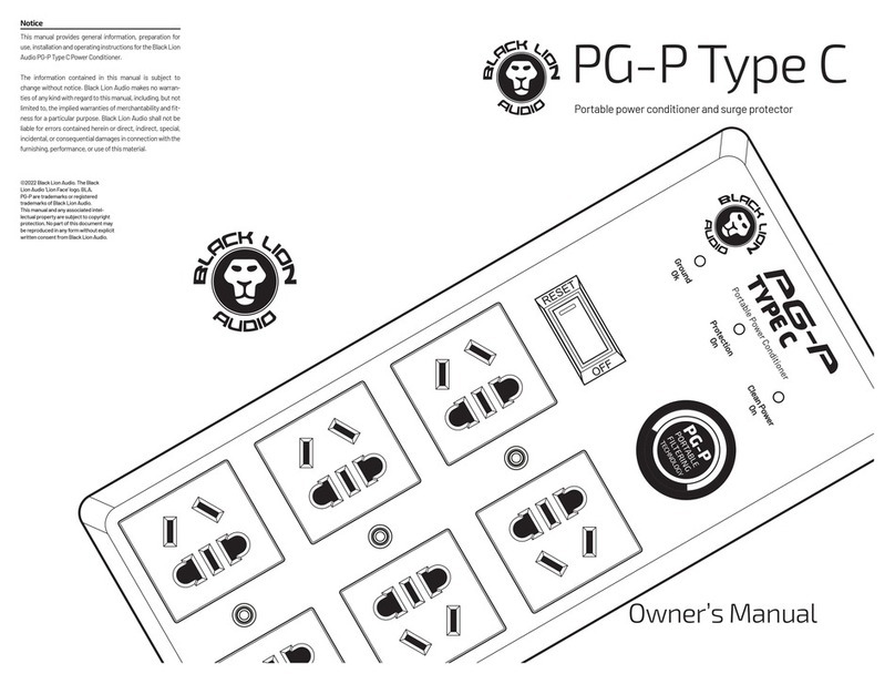 Black Lion Audio PG-P Type C owner's manual
