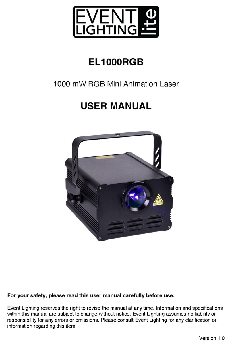 Event Lighting EL1000RGB User manual Event Lighting EL1000RGB User manual