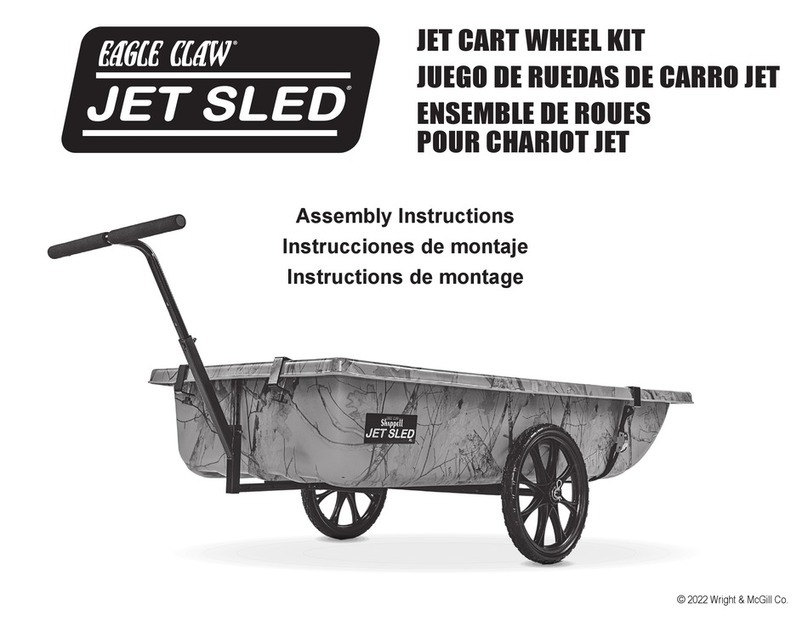 EAGLE CLAW Jet Sled Wheel Kit Assembly instructions
