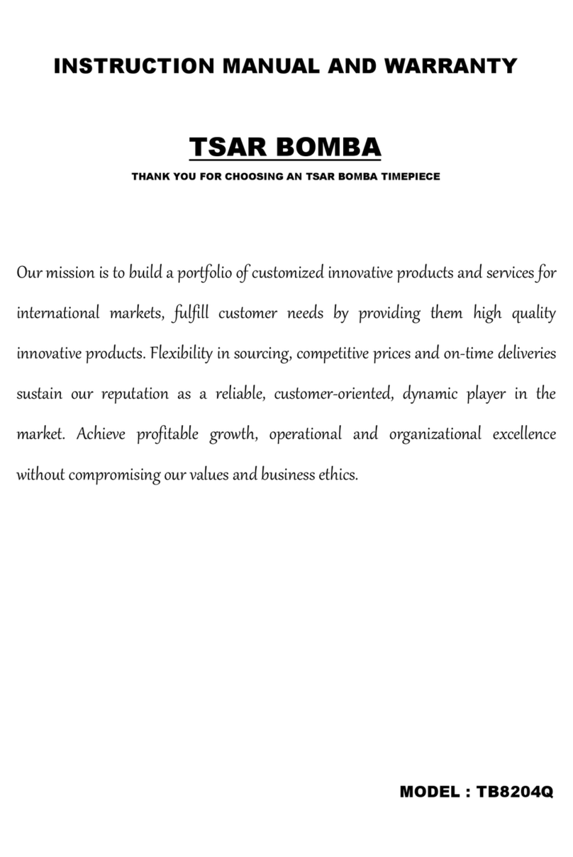 TSAR BOMBA TB8204Q Instruction manual and warranty