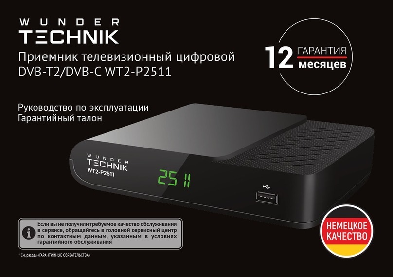 WUNDER TECHNIK WT2-P2511 User manual