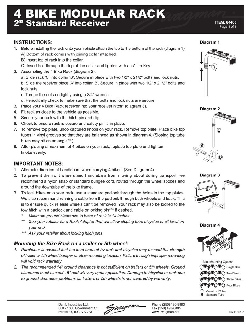 Swagman 64400 manual